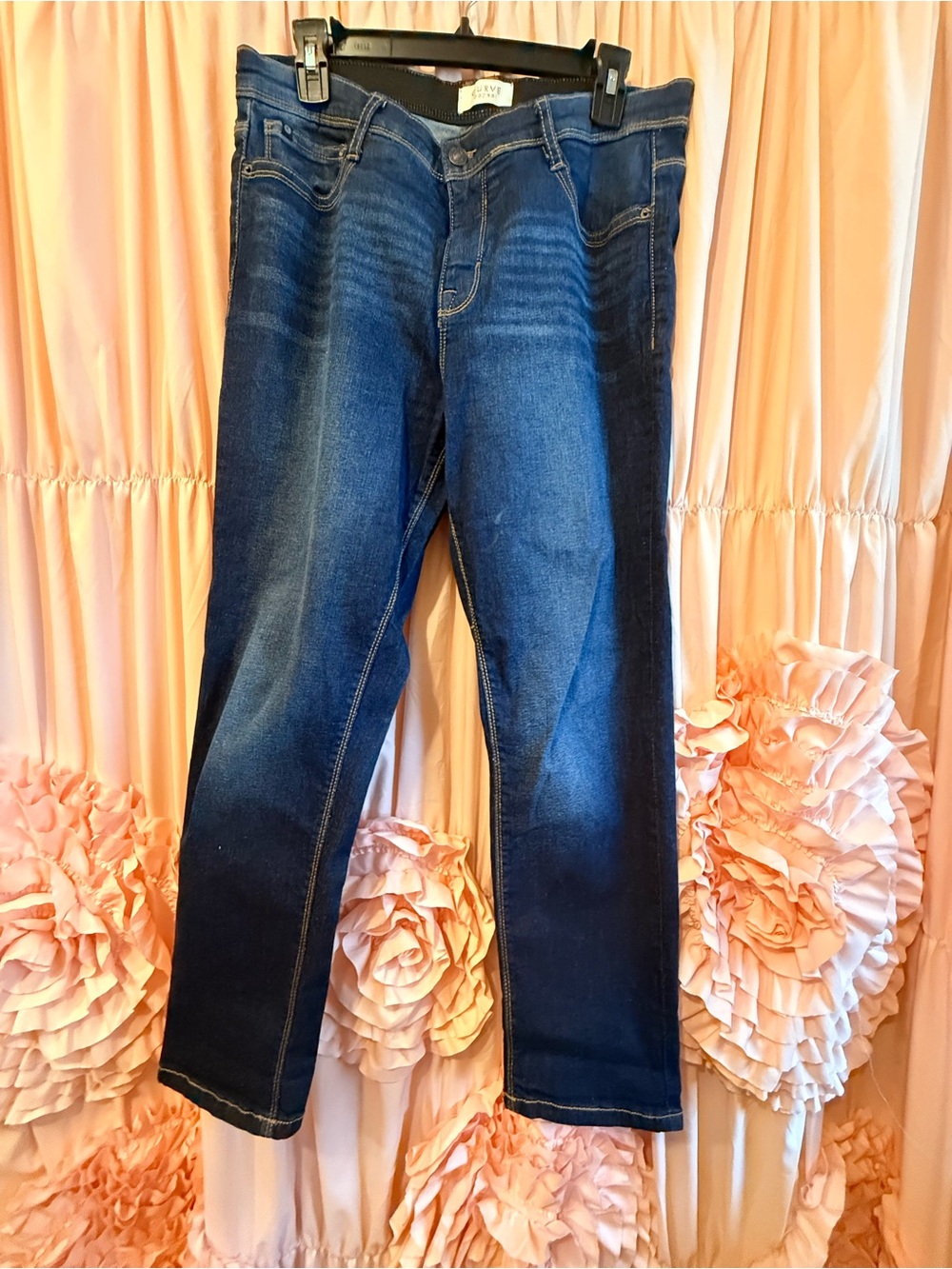 Curve Appeal Dark Wash Blue Jeans
